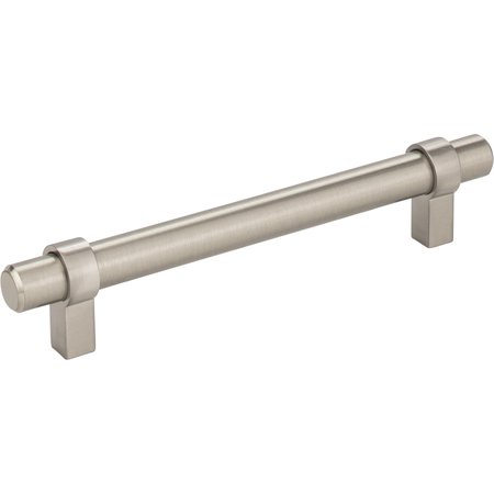 JEFFREY ALEXANDER 128 mm Center-to-Center Satin Nickel Key Grande Cabinet Bar Pull 5128SN